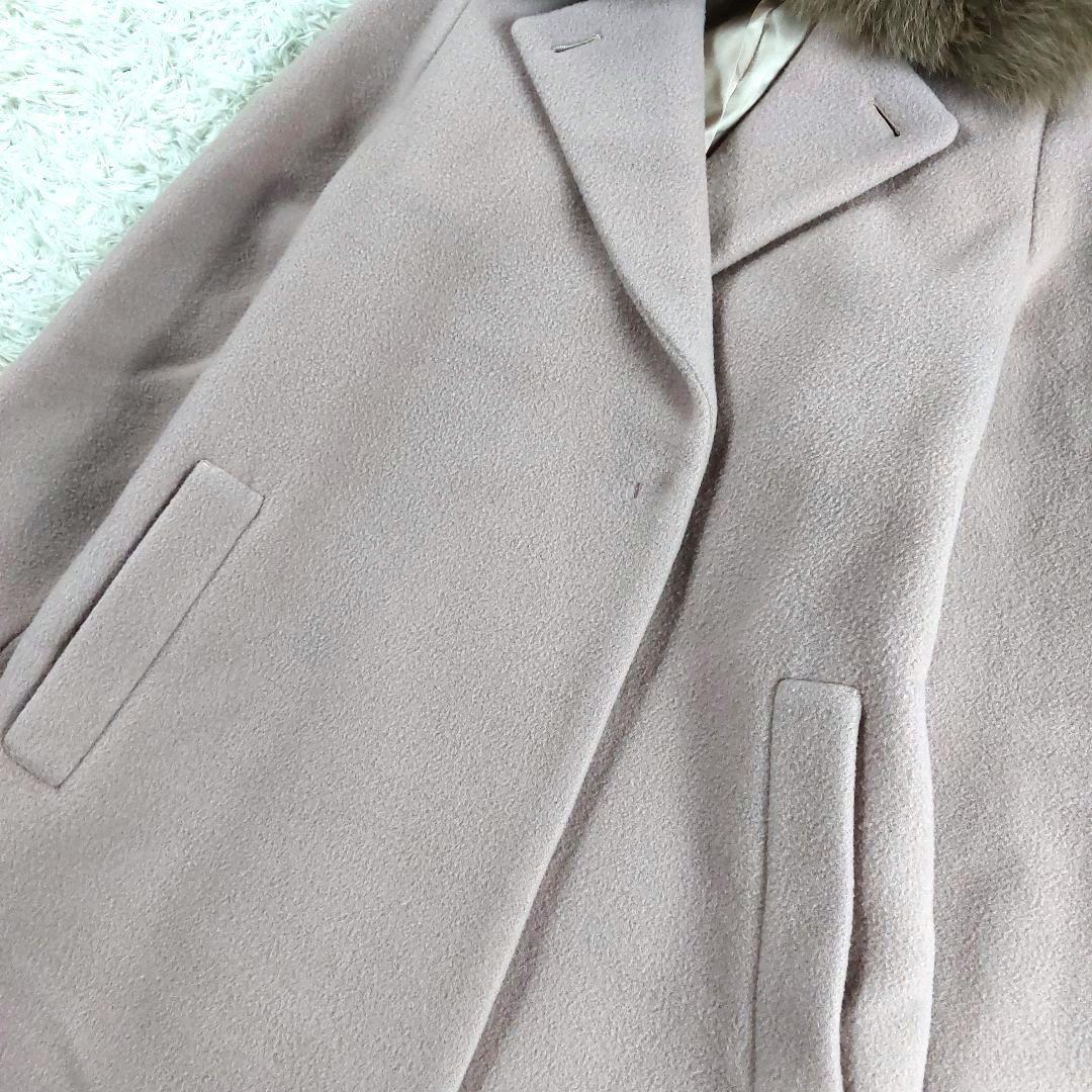 極美品 近年モデル ANAYI フォックスファー ダブルビーバー ロング丈コート