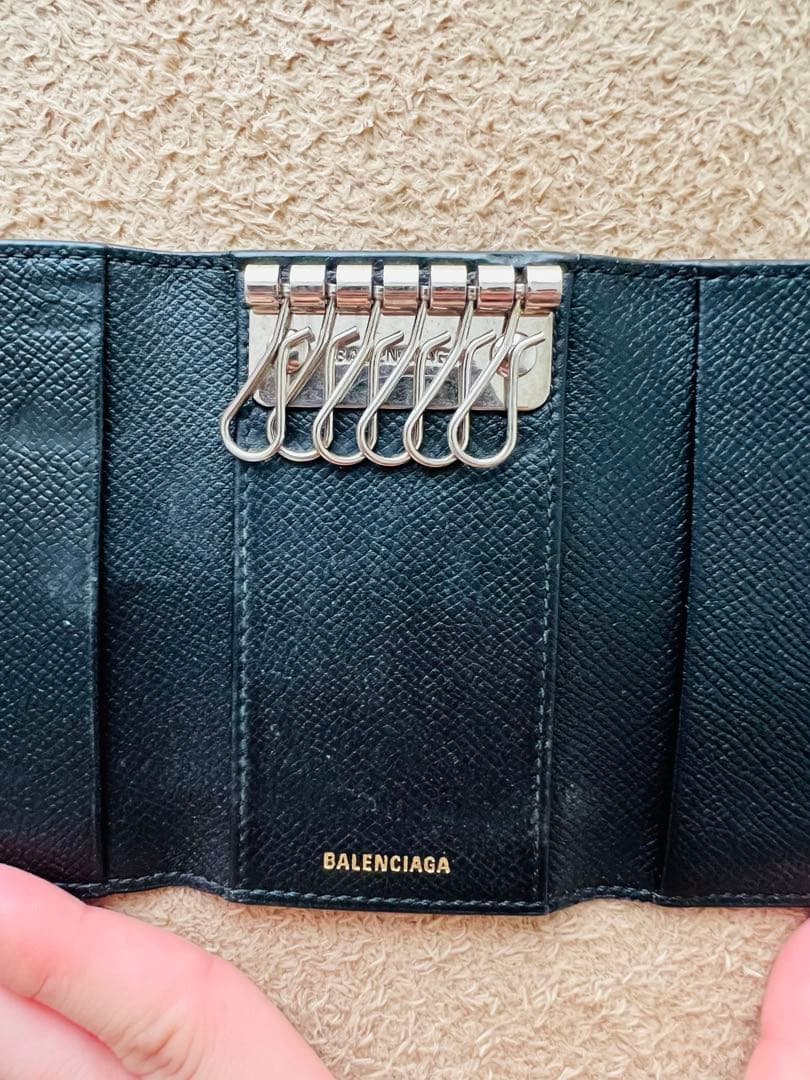 BALENCIAGA ブラック 三つ折り財布　キーケース　セット