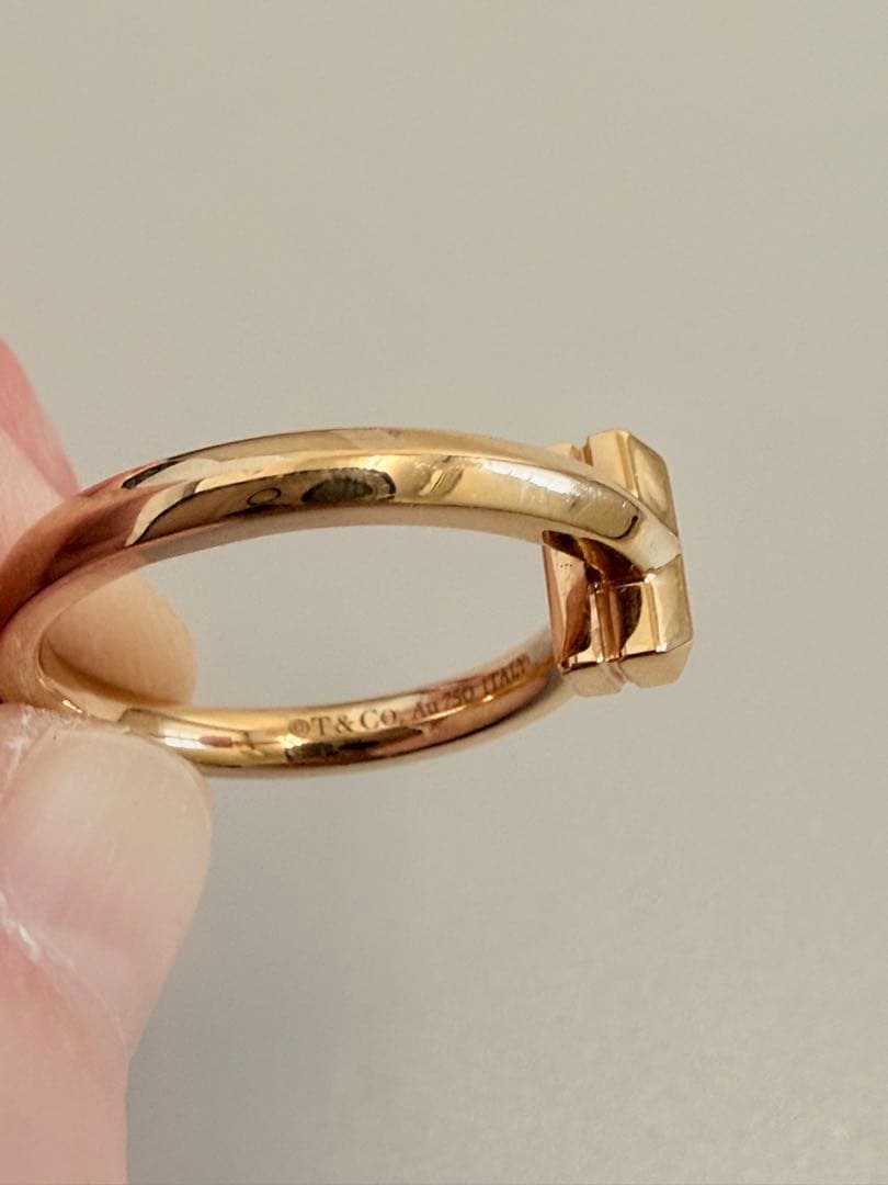 ティファニー T T ワンリング ダイヤモンド ローズゴールド13号