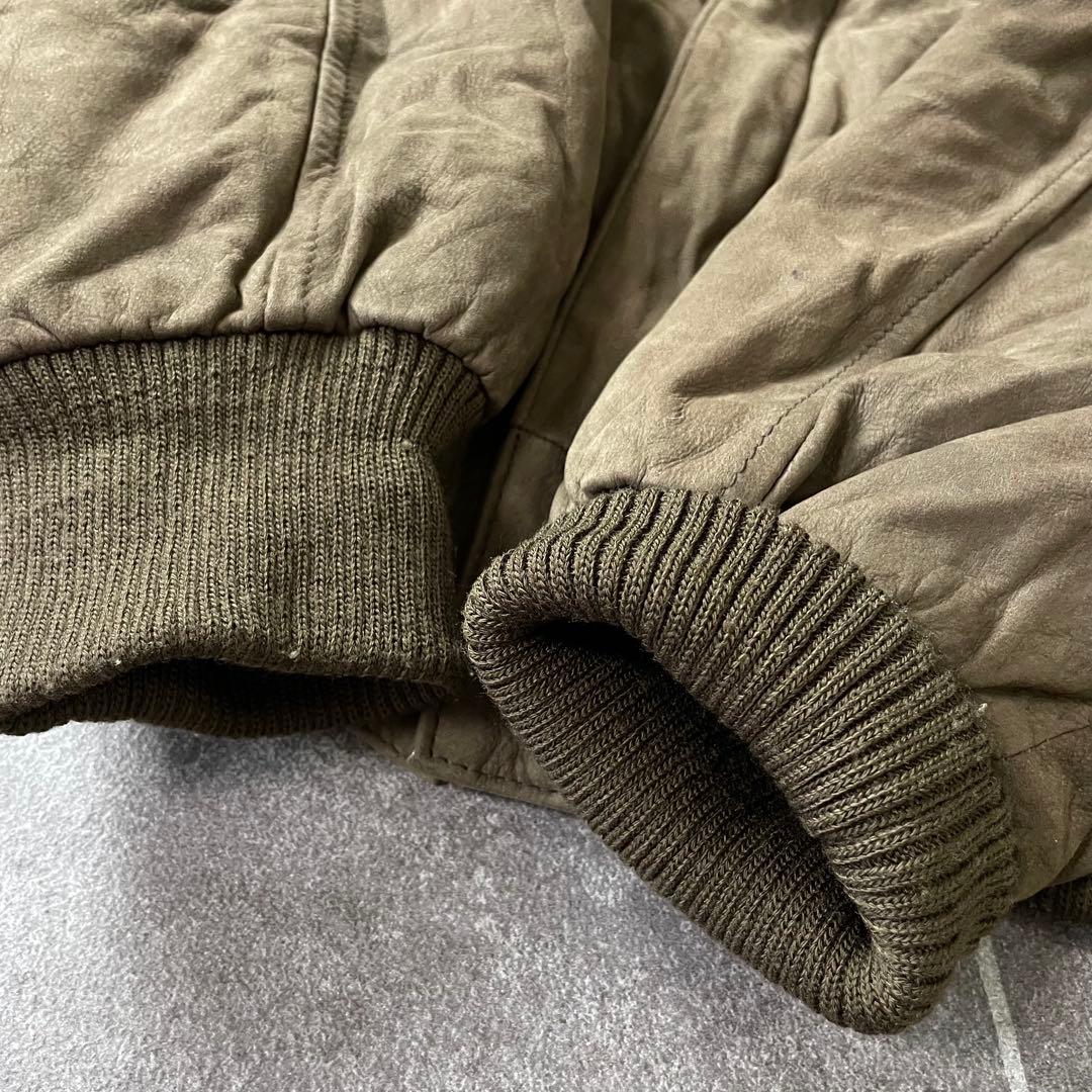 本革 ヴィンテージ A-2 G-1 レザーフライトジャケット 茶 S 短丈