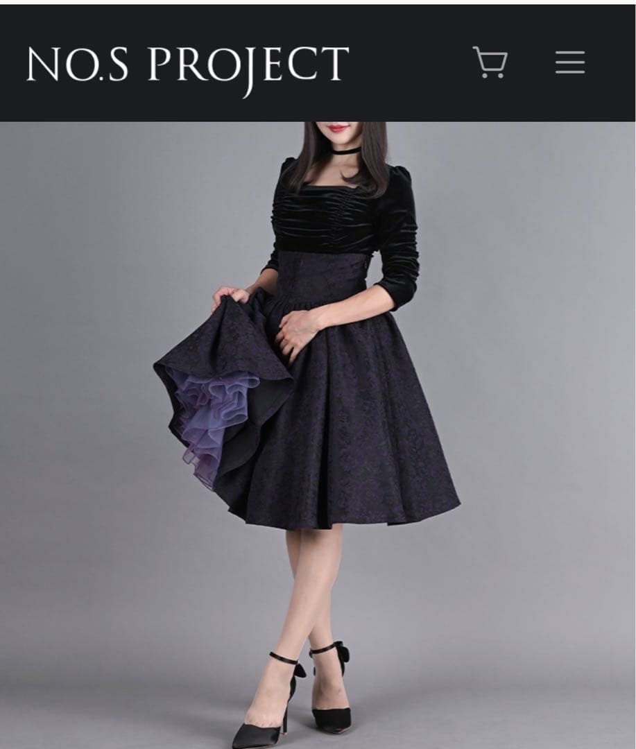 ◆ノスプロジェクト◆ペタルスカート◆ブラック◆Mサイズ