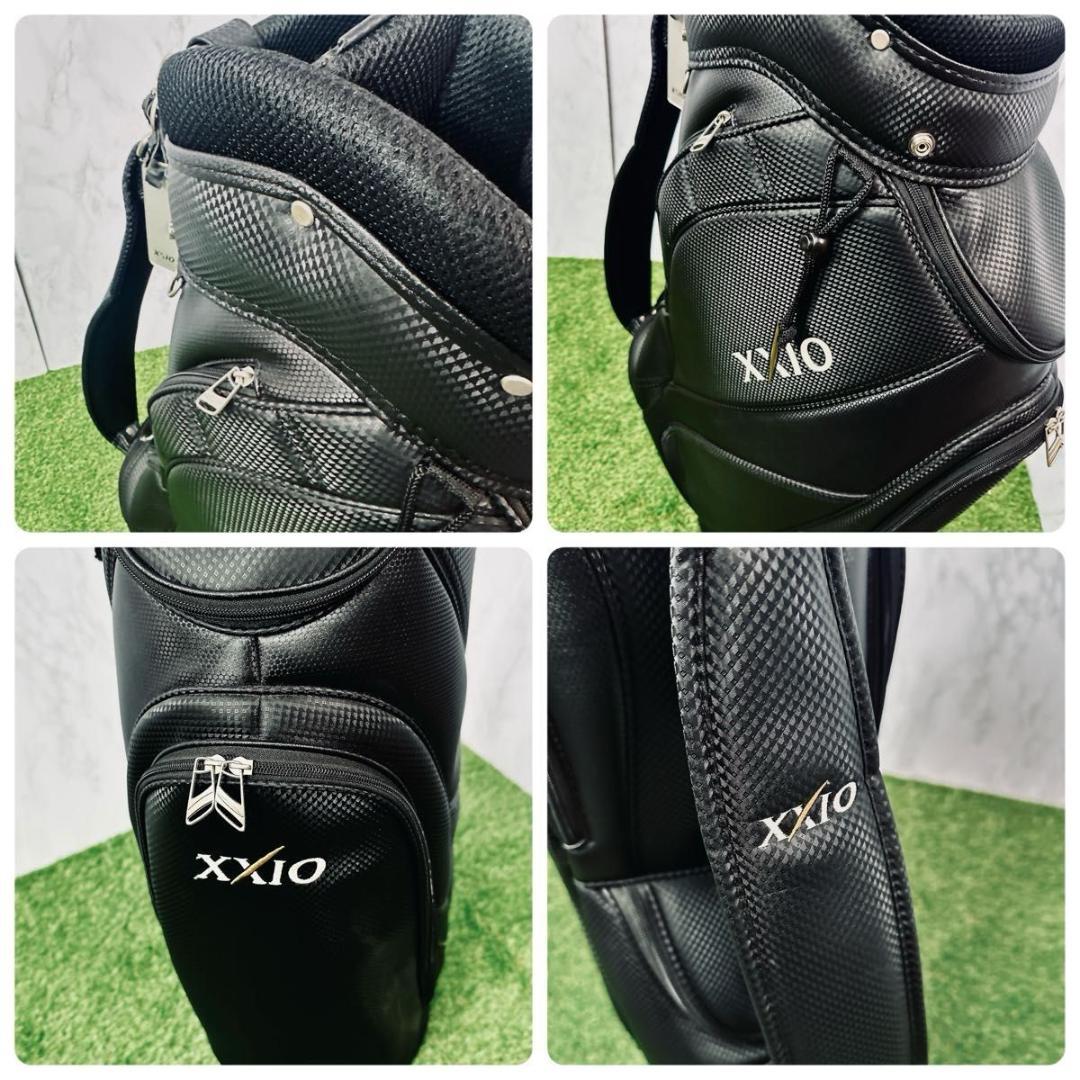 美品 ダンロップ ゼクシオ 軽量 キャディバッグ 9.5型 ブラック