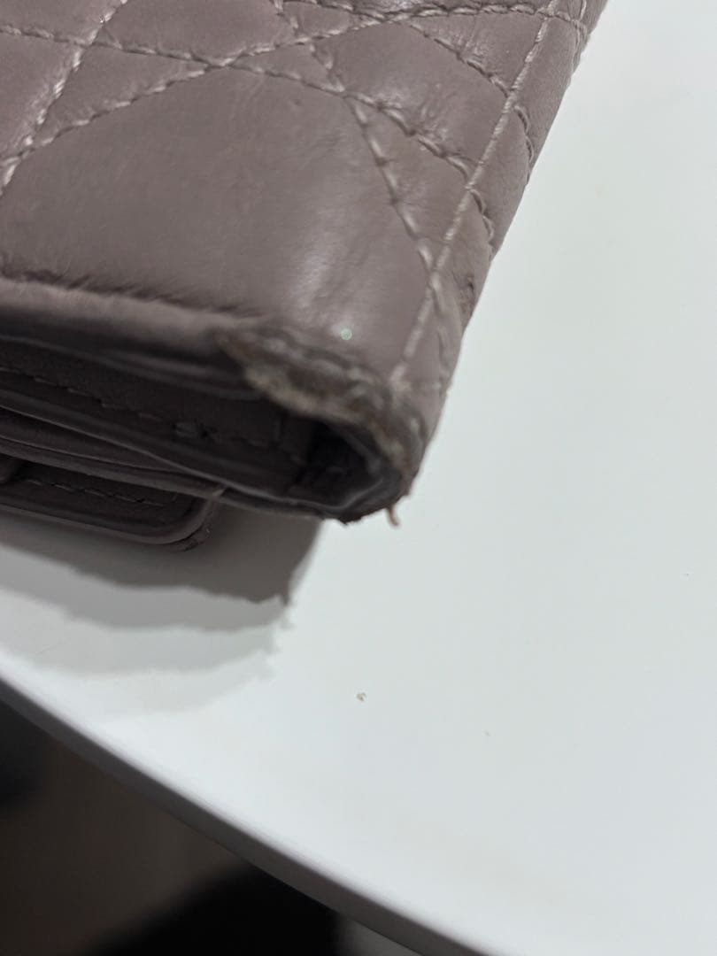 DIOR 財布　Lotusウォレット　カナージュラムスキン