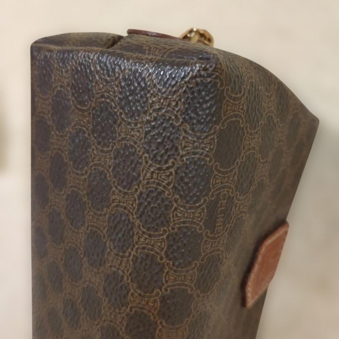 美品 CELINE セリーヌ マカダム柄 ポーチ