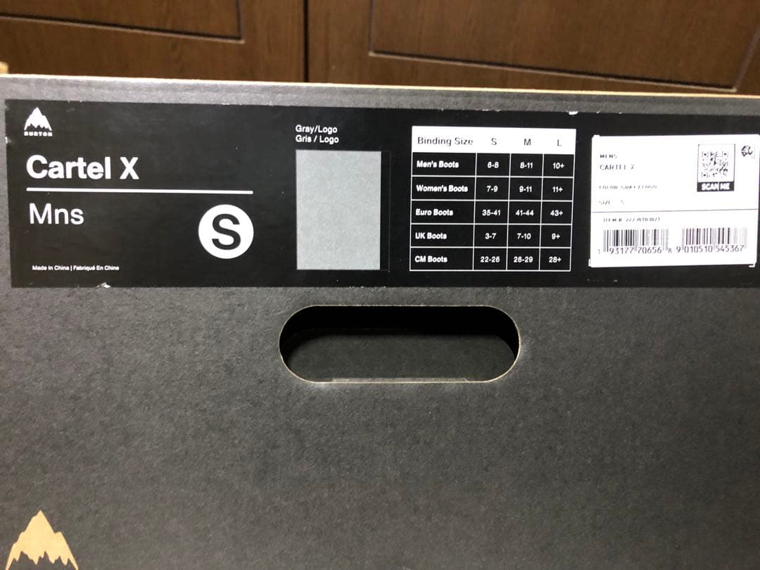 BURTON Cartel X re flex sサイズ