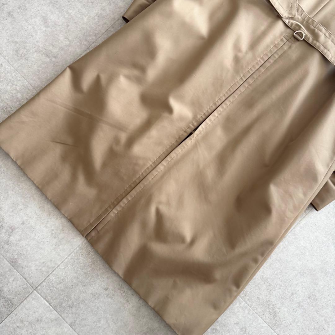 アクアスキュータム　トレンチコート　ロイヤルブルー　ベージュ　ダブル　ライナー