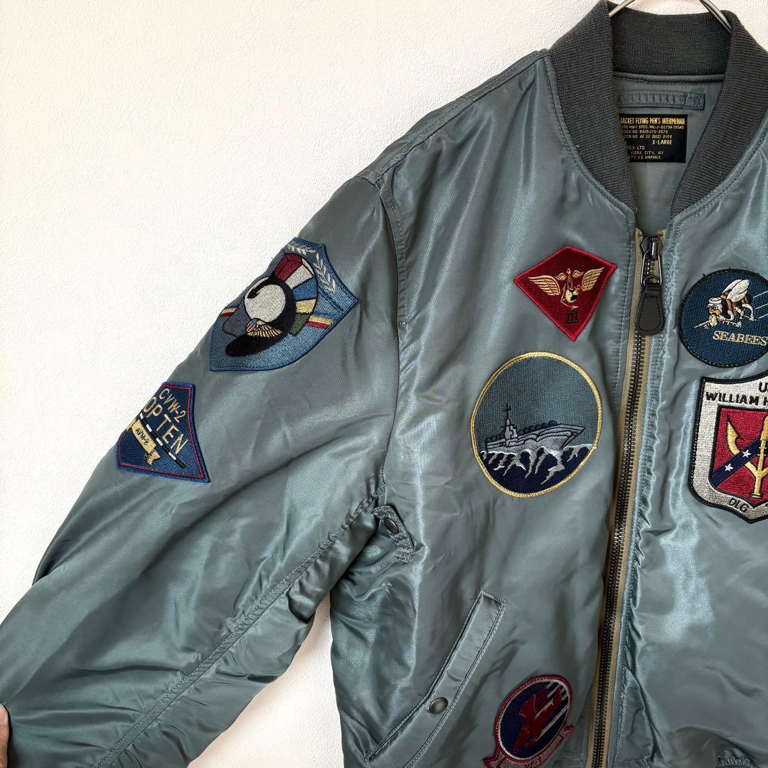 希少 XL アビレックス AVIREX トップガン MA-1 フライトジャケット