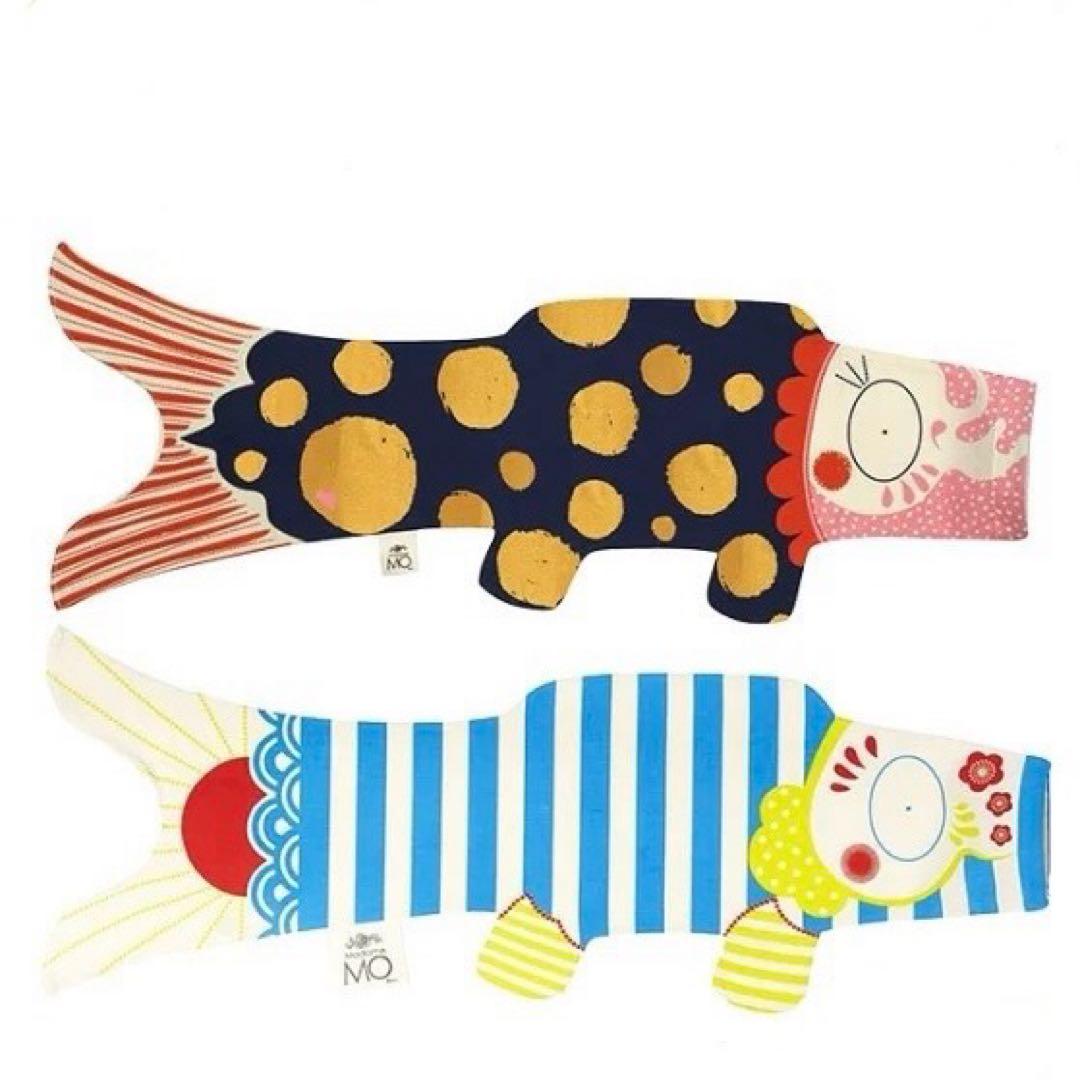 マダムモー　こいのぼり　鯉のぼり　ドット　ボーダー　２点セット70cm