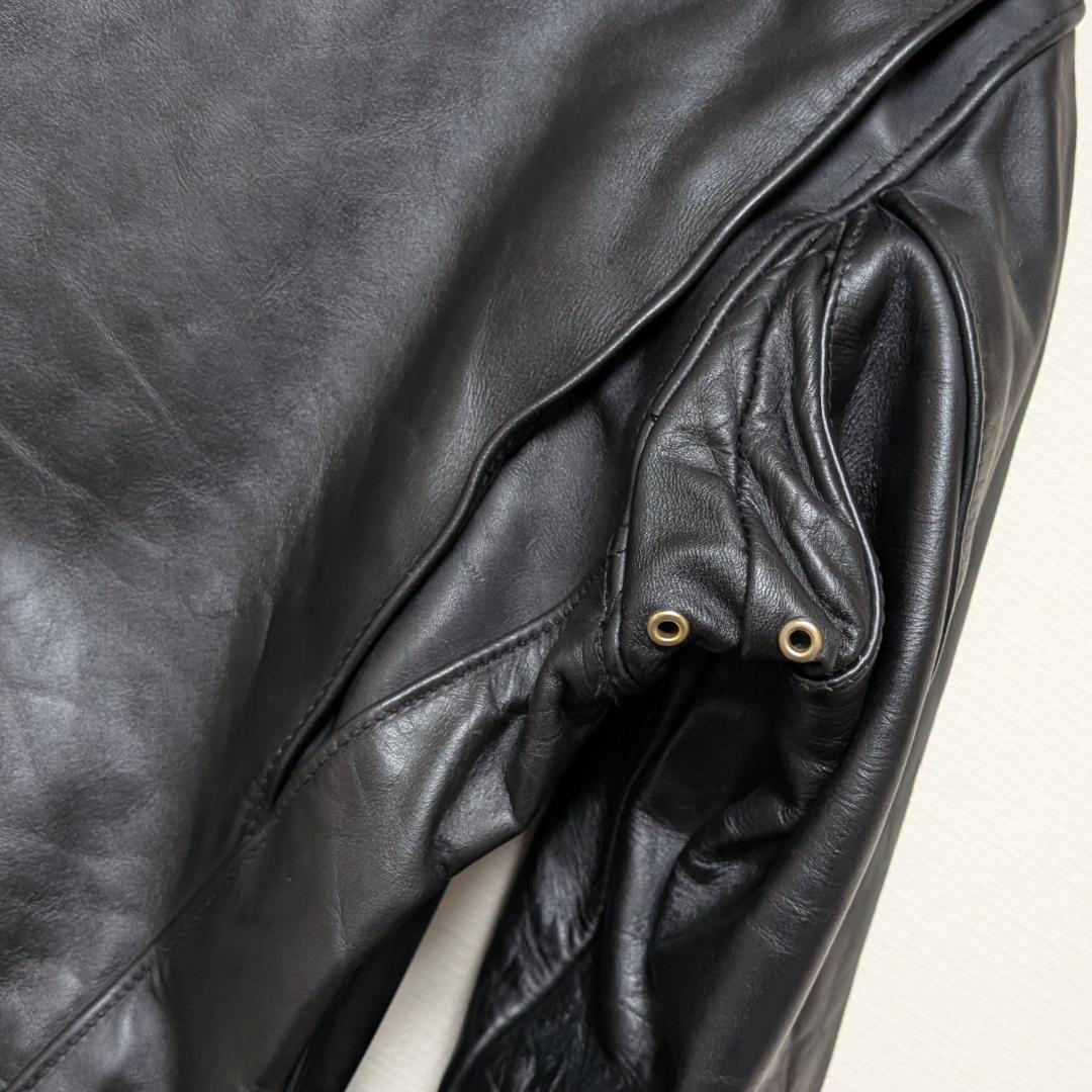 Schott 642 USA製 シングルライダース ジャケット 42 ライナー付