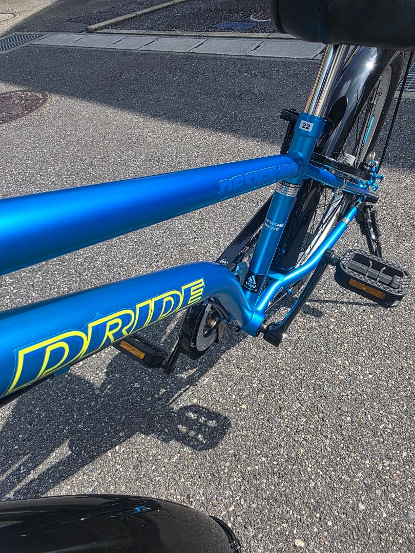 【美品】あさひ　ドライドビート　22インチ　ブルー　外装6段変速