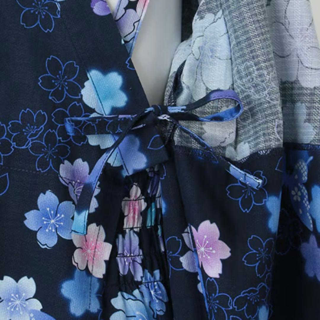 メゾピアノ 桜柄　浴衣　120