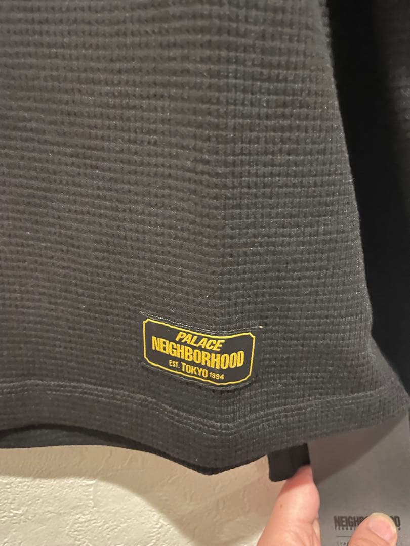 PALACE NEIGHBORHOOD ブラック長袖カットソー　Lサイズ