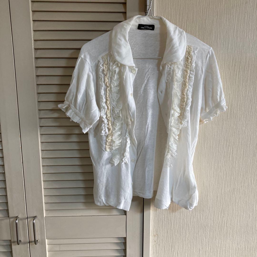 COMME des GARÇONS フリル付き半袖シャツ