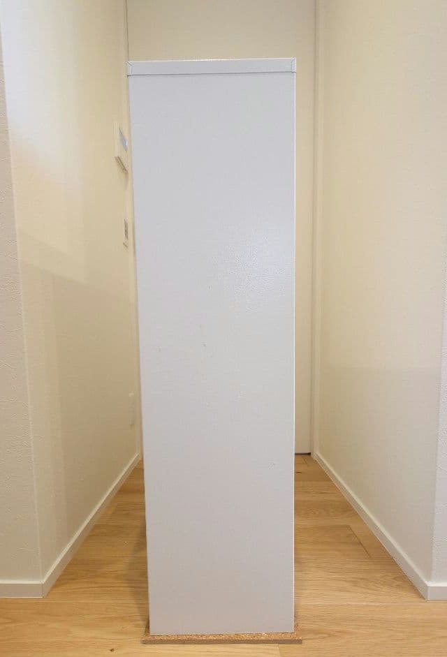 スチール製分別ゴミ箱 薄型 前に開くタイプ 4分別