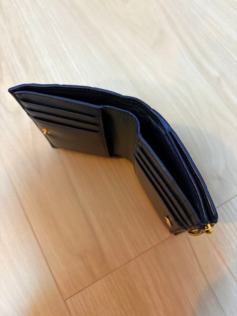 ボッテガヴェネタ　スモール イントレチャート 二つ折りファスナーウォレット