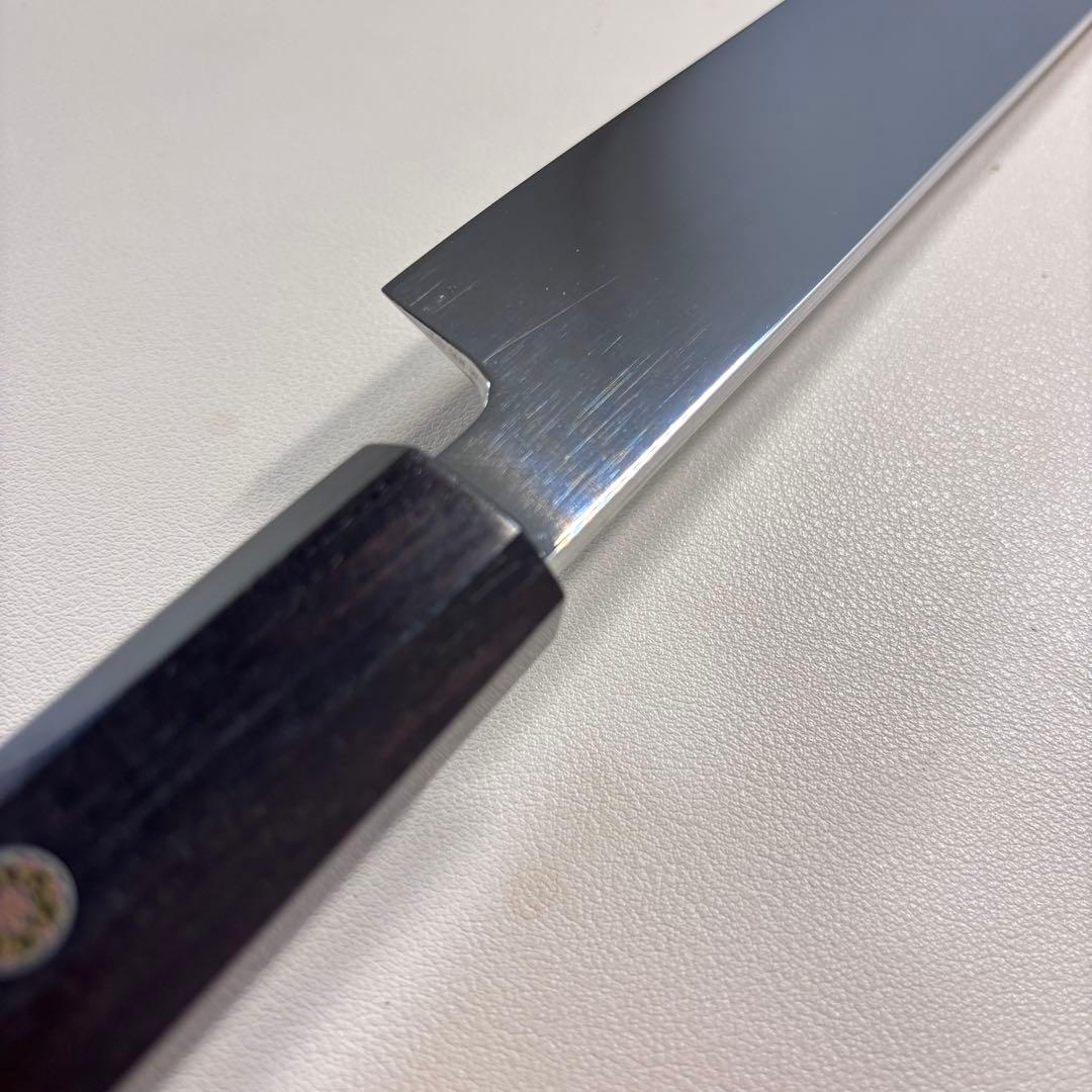 270mm 柳刃包丁 鏡面　黒檀八角柄 刺身包丁 「全鋼」 'ᐁ