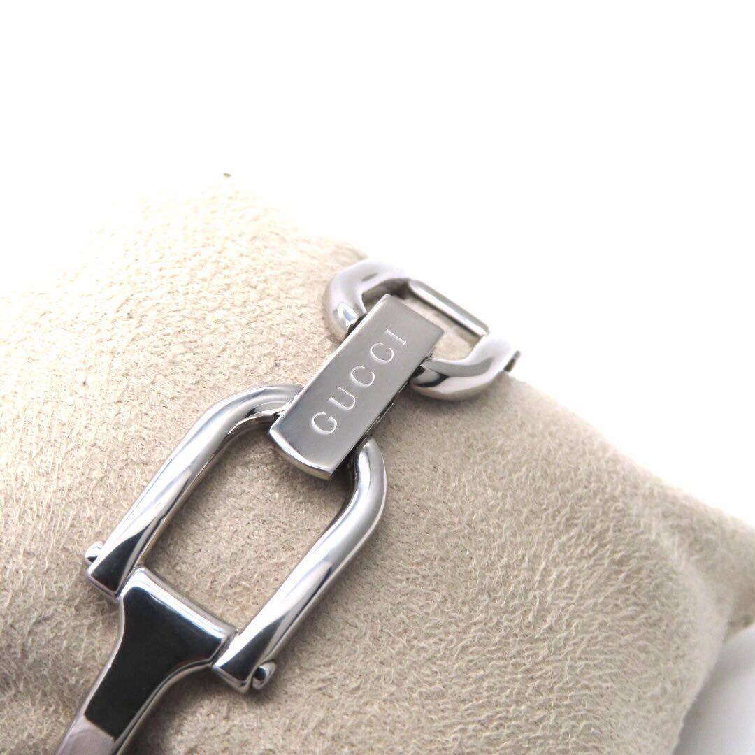 ☆極美品 1PD GUCCI グッチ 時計 1500L ホワイトシェル バングル