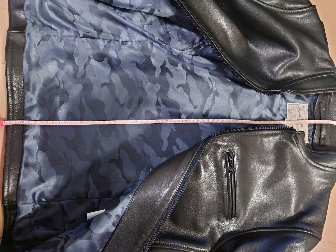 値下げ　AVIREX　アヴィレックス　ライダース　レザー　牛革　日本製　ブラック