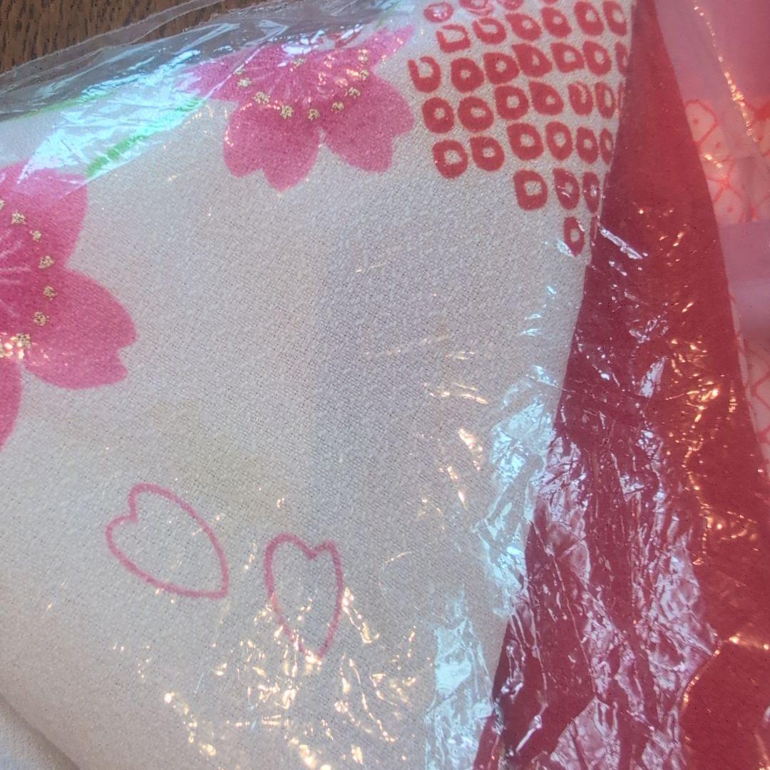 子供用 七五三 衣装 赤 花柄 双子