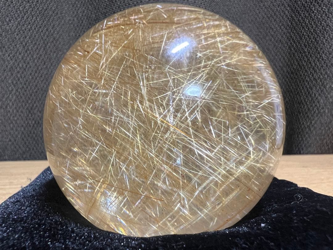 ルチル　丸玉幸運スフィア 66mm 億万長者多数輩出　ヒカル氏絶賛