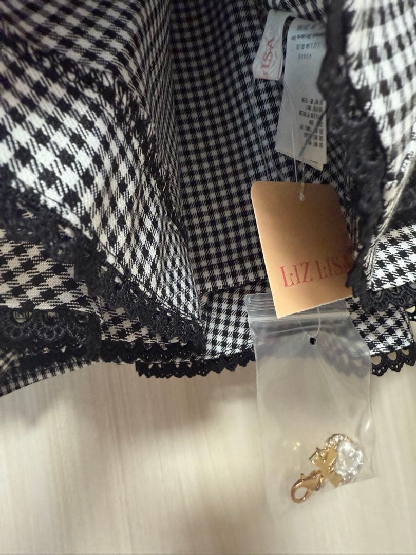 タグ付きLIZLISA リズリサ レースアップコルセットライクスカパン グレー