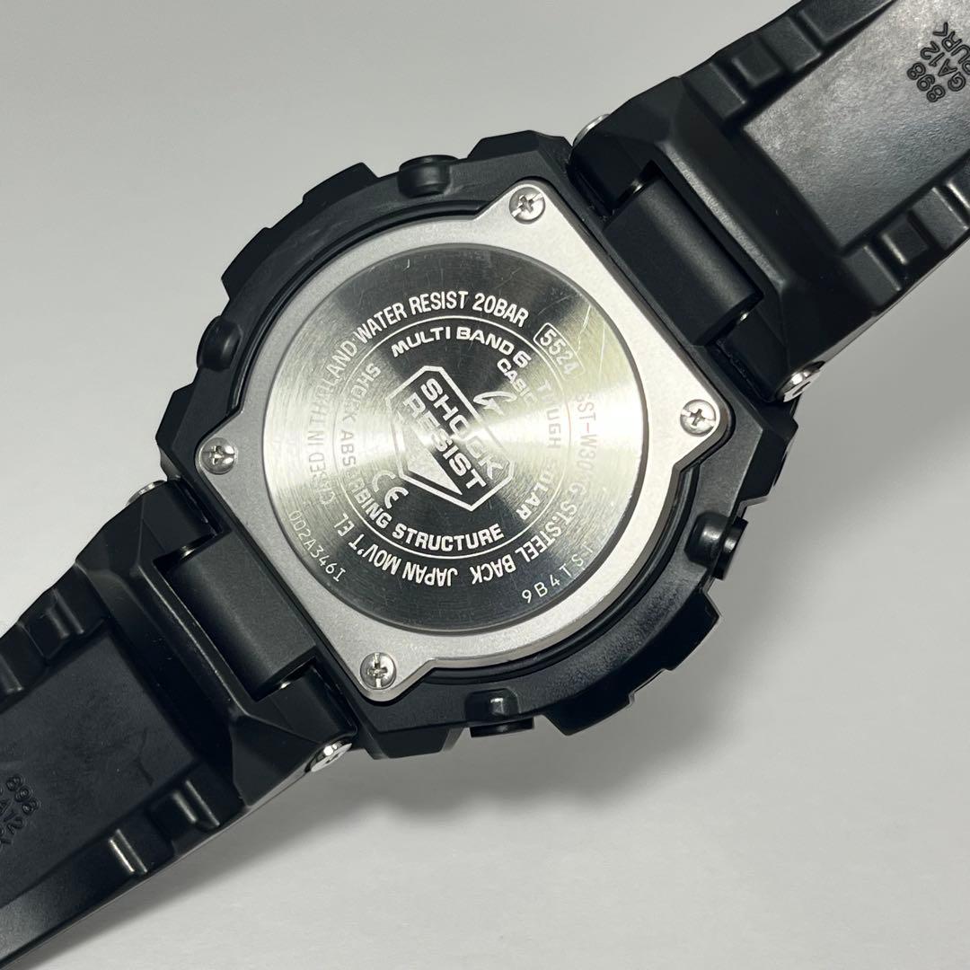 美品✨ G-SHOCK GST-W300G 電波ソーラー メンズ腕時計 ブラック
