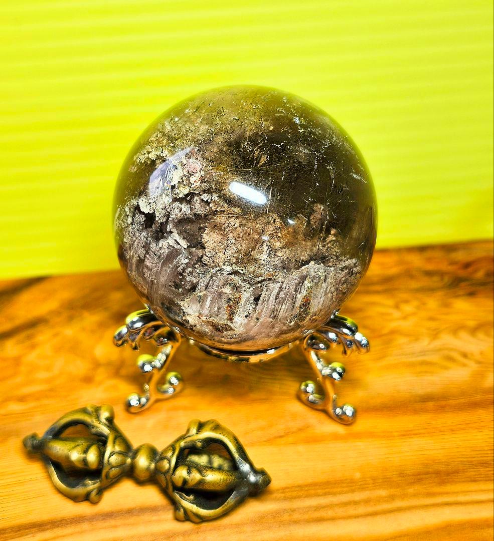 金運上昇‼️ルチル&ガーデンクォーツの丸玉