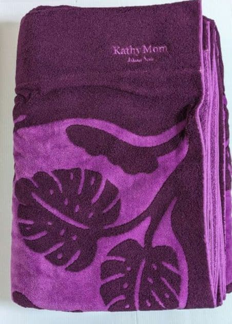 KathyMam キャシーマム タオルケット シングルサイズ パープル