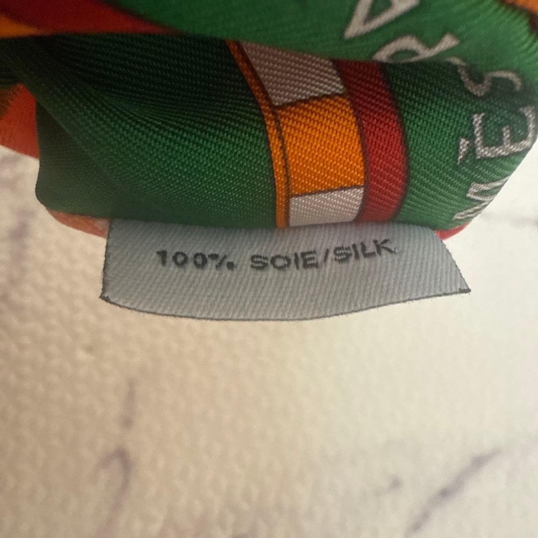 HERMES シルク ヘアシュシュ マルチカラー