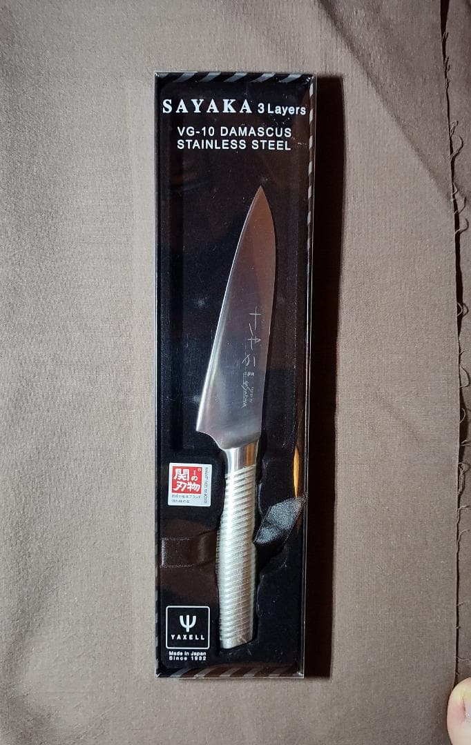 オールステンレス包丁 さやか（SAYAKA 3 Layers Damascus）