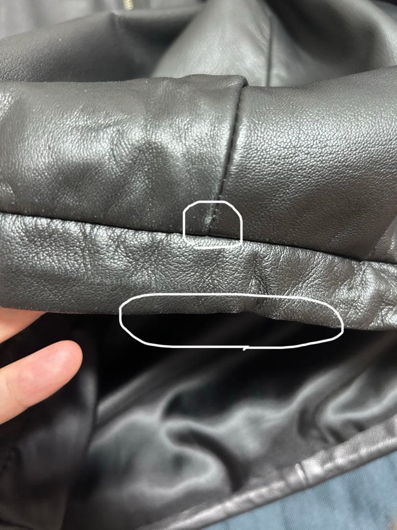 【美品】ラムレザー パフスリーブジャケット