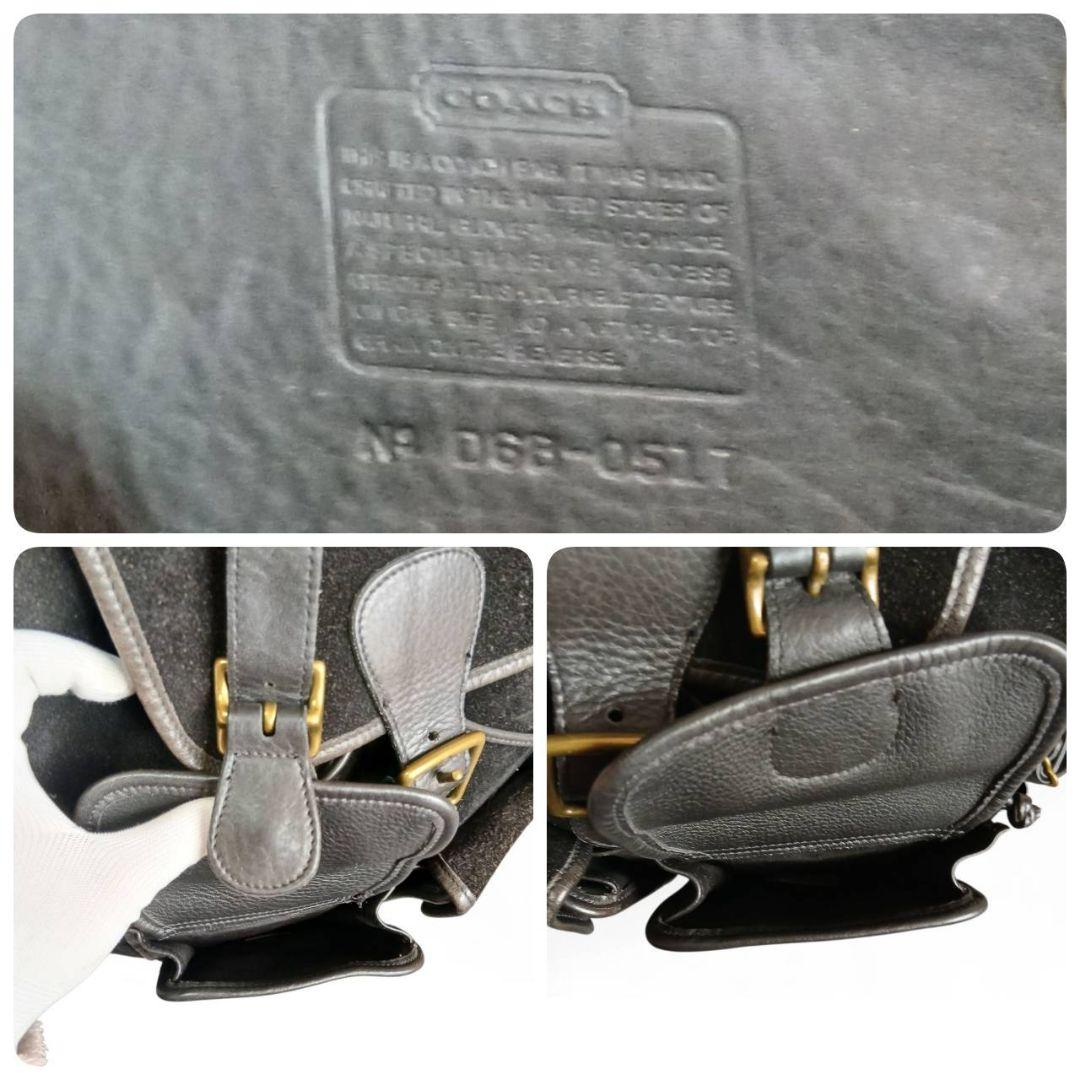 COACH オールドコーチ レザーリュック 黒 0517 ヴィンテージ