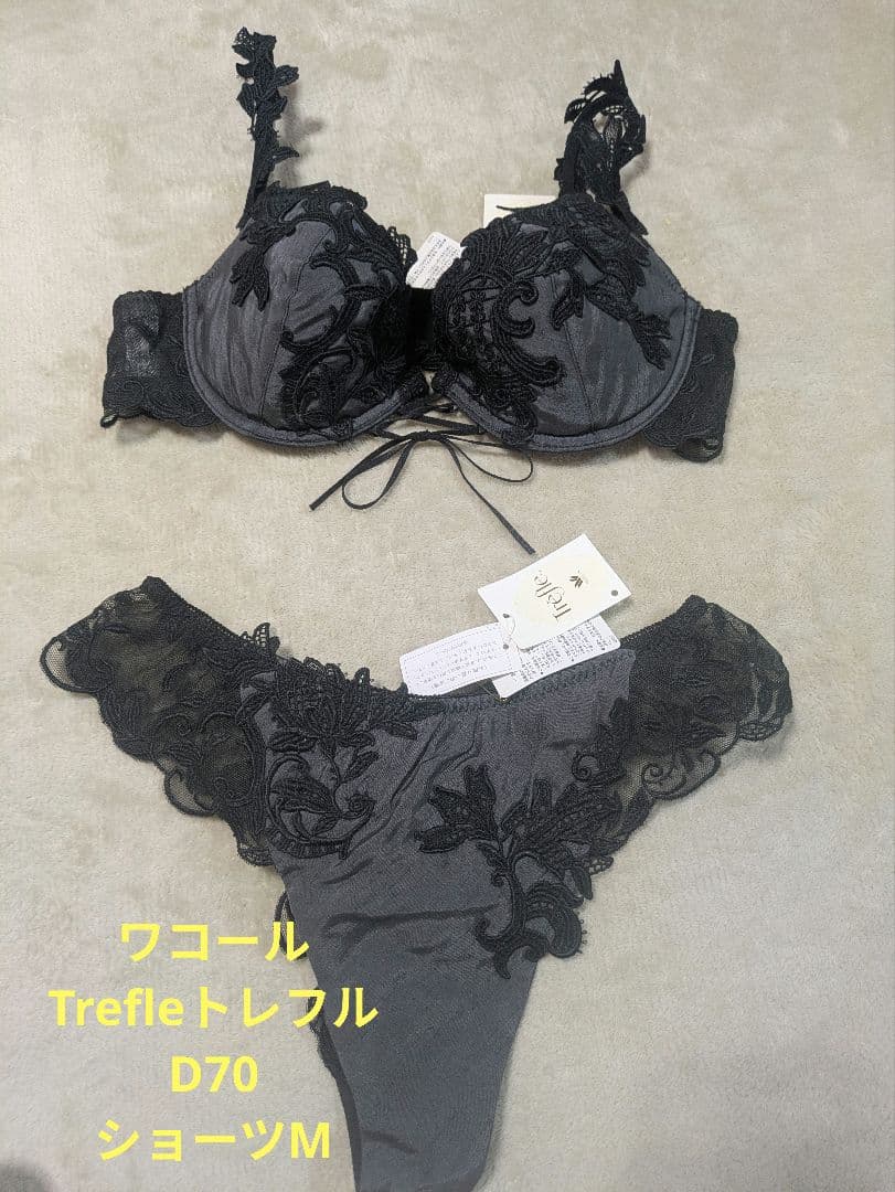 ワコール　トレフル　ブラジャーショーツセットD70