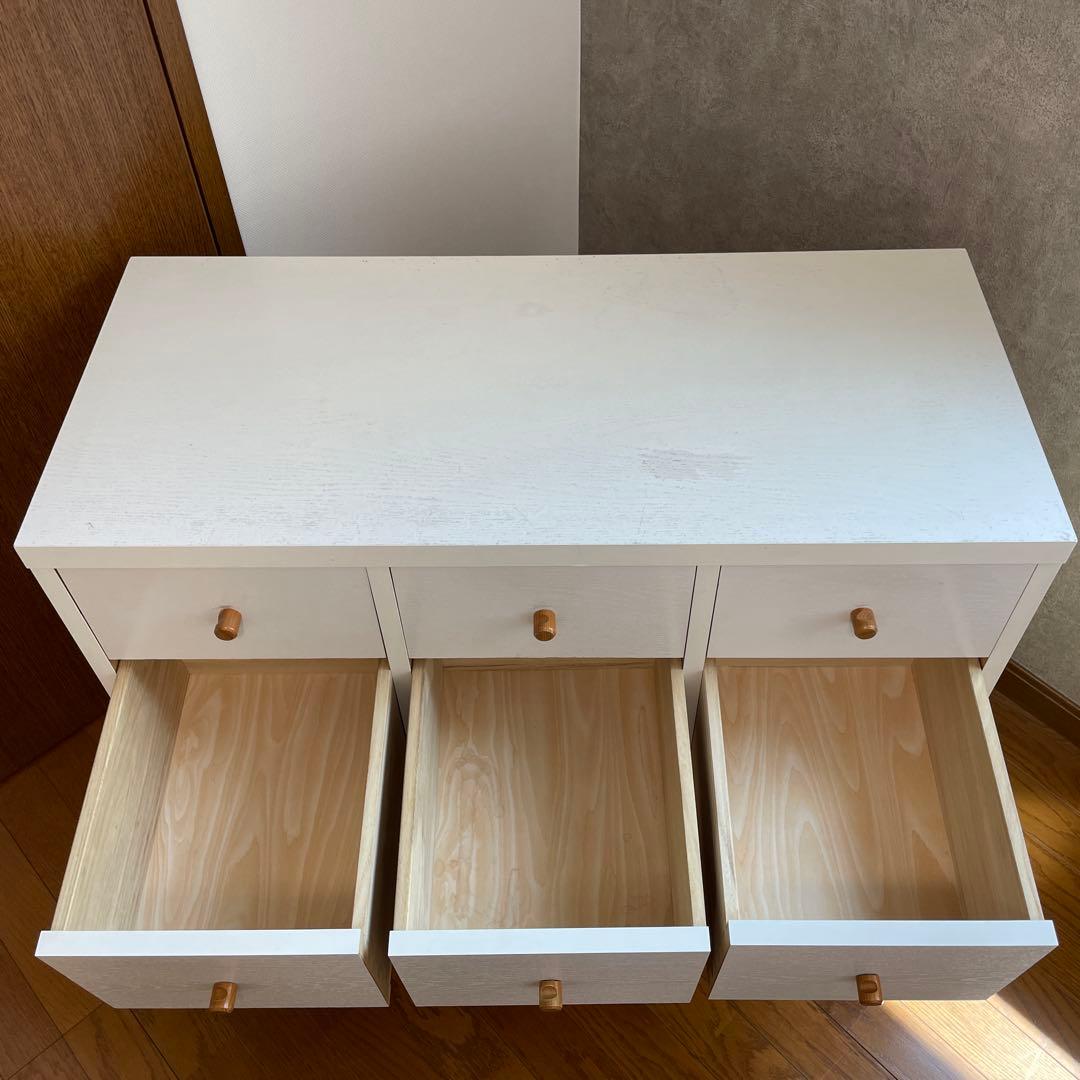 モモナチュラル　ラブチェスト　ホワイト 家具　インテリア　北欧風