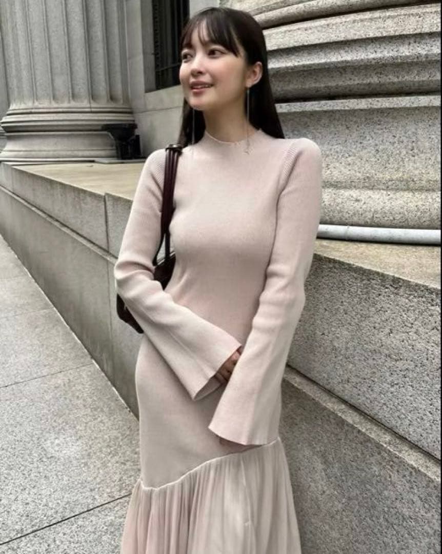 アニュアンス　ánuans 限定カラー　ドッキングニットワンピース