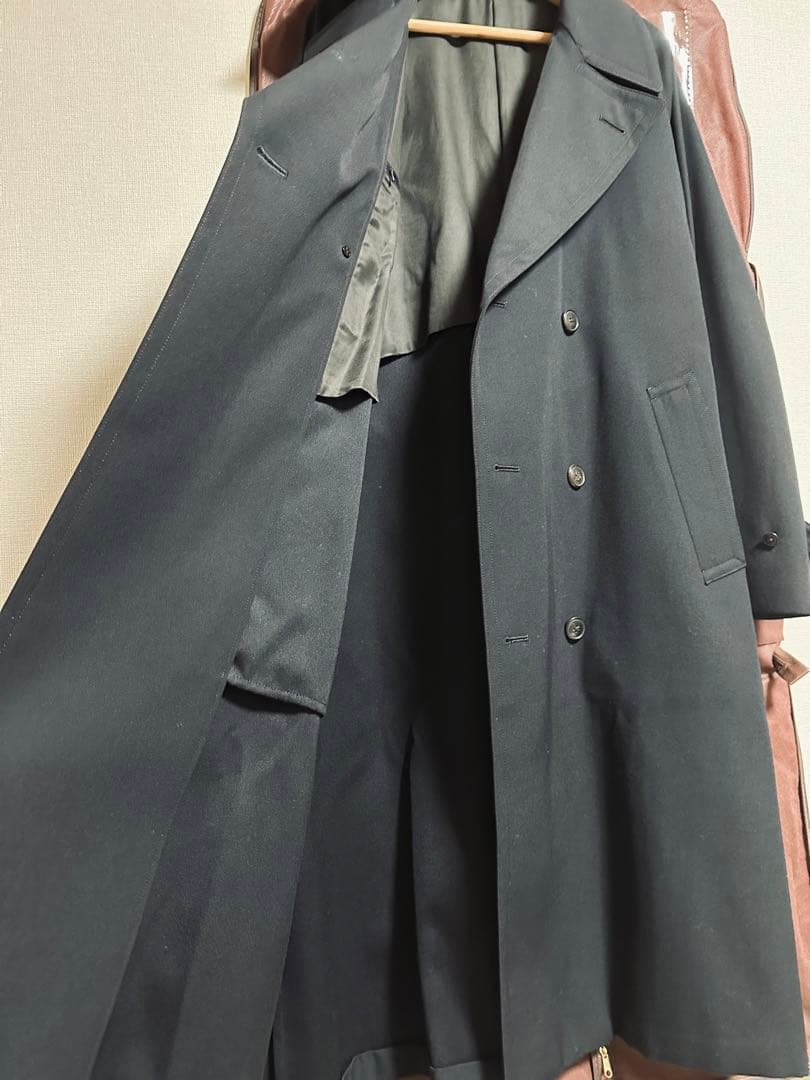 未使用❗️日本製高級ラインユナイテッドアローズLサイズチェスターコート黒ウール生地