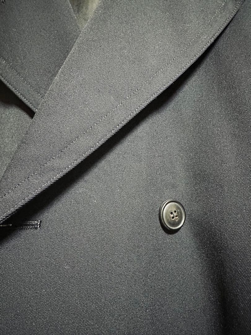 未使用❗️日本製高級ラインユナイテッドアローズLサイズチェスターコート黒ウール生地