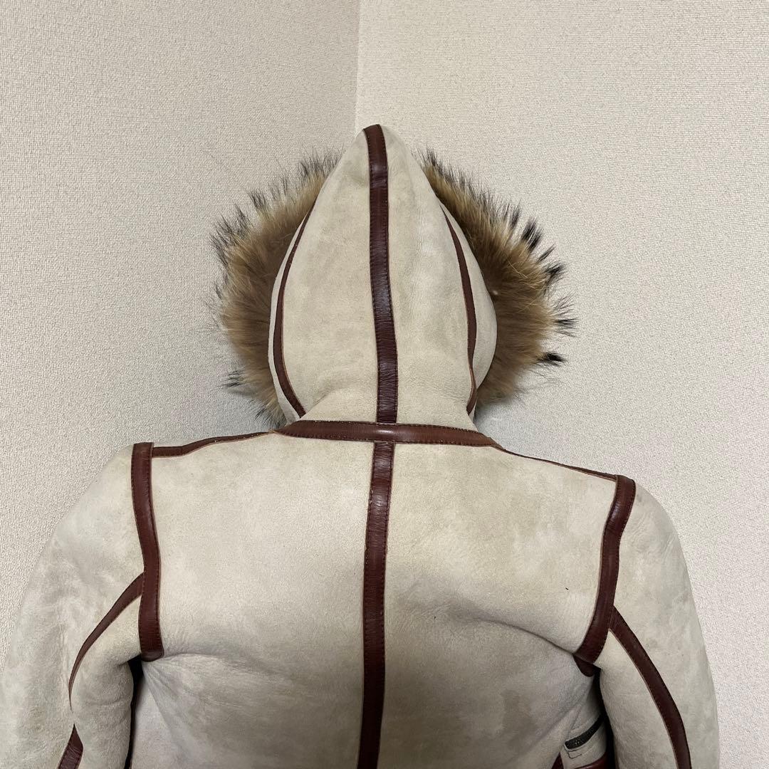 B-7 女性やキッズに ブラウンパーツ頑丈本革 羊革羊毛100% リアルムートン