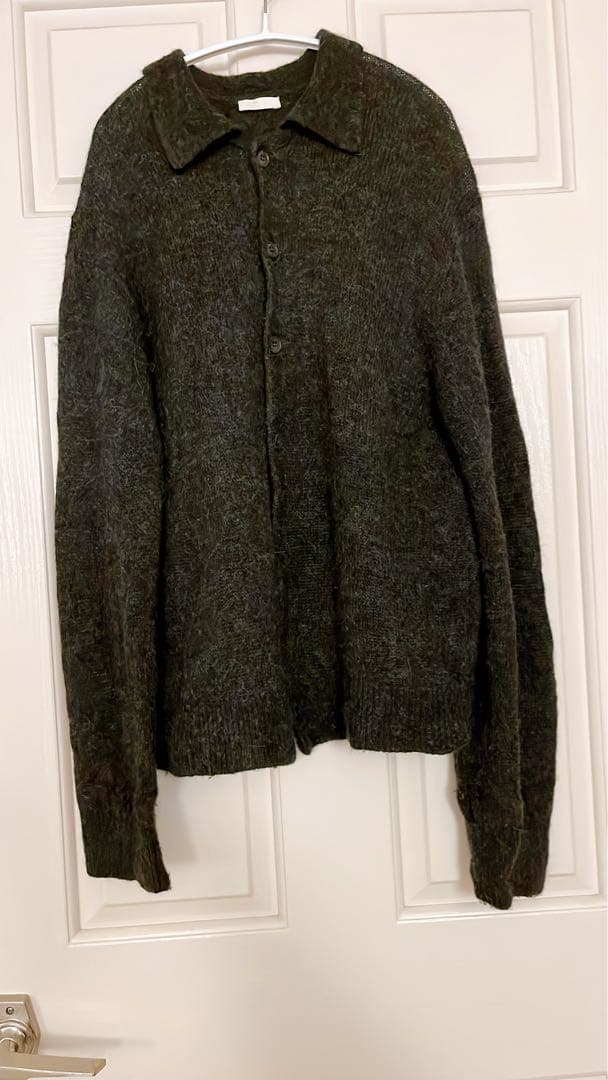 【LIDNM】ALPACA KNIT SHIRT CARDIGAN/M