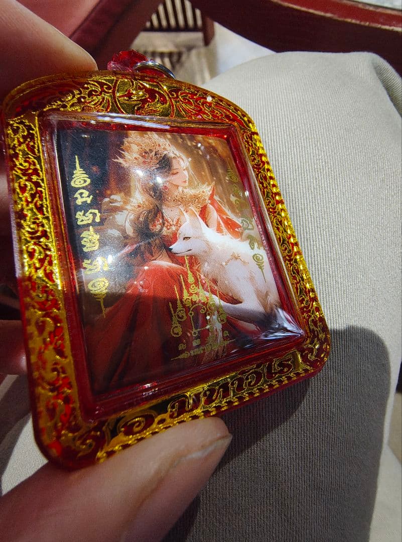 【猫チキ3点セット！】タイのお守りプラクルアン！九尾の狐！金運&恋愛運