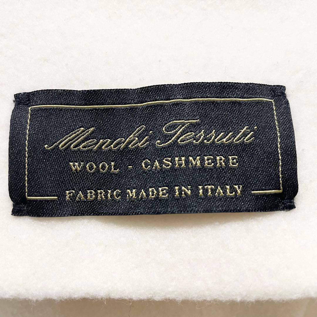 美品✨高級　セルフォード　クルーネックフレアコート　カシミヤ　ロング　アイボリー