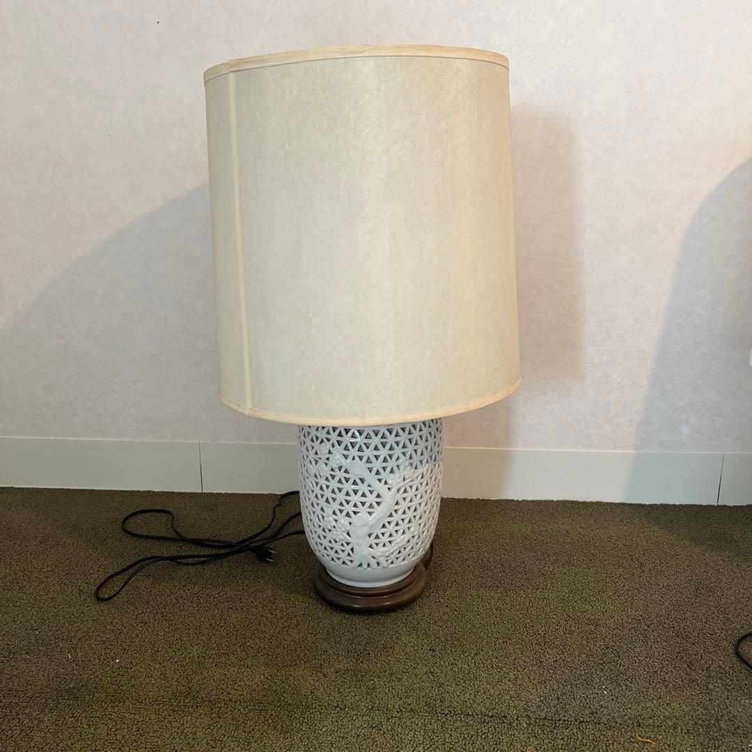 アンティークランプ　陶器　１つ