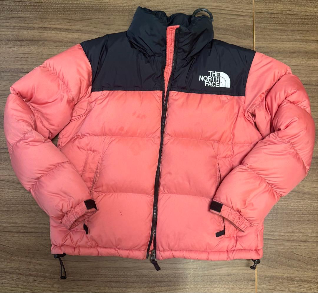 THE NORTH FACE ダウンジャケット ピンク/黒 M ヌプシ