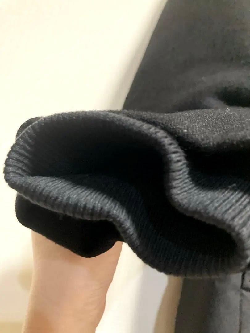 MACKINTOSH マッキントッシュ ノーカラーダウンコート 黒38 切り替え