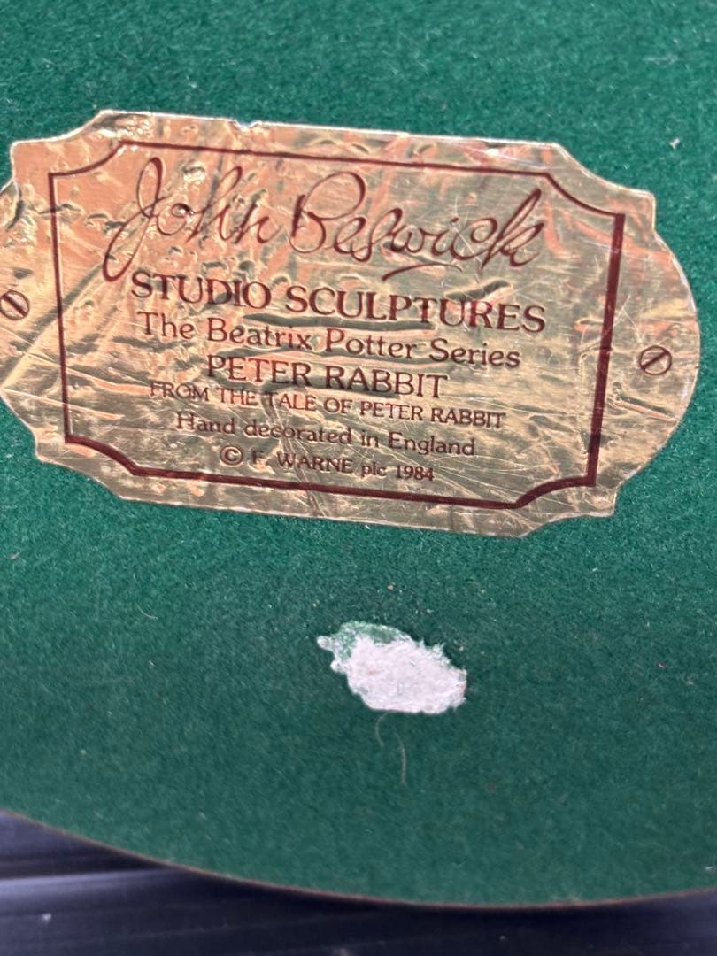 希少！未使用コレクション❣️ジョンベスウィック ピーターラビット フィギリン