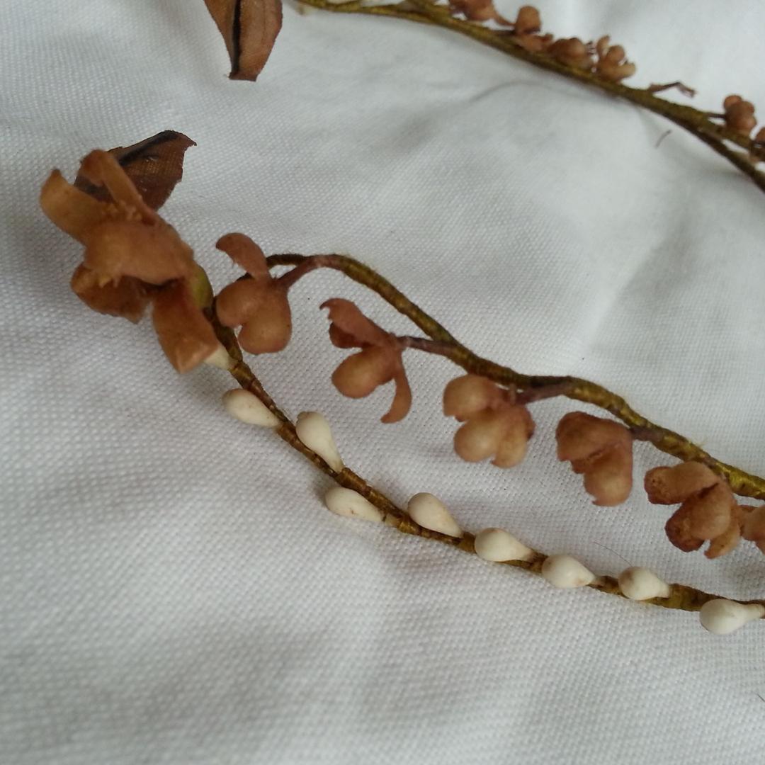 花かんむり 花冠 ワックスフラワー フランス アンティーク