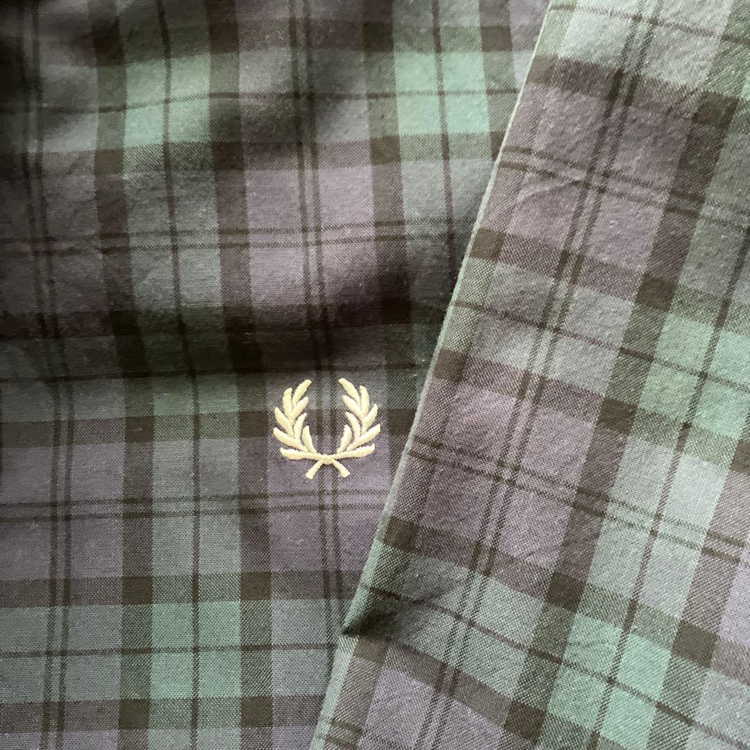 FRED PERRY フード付きチェックジャケット M