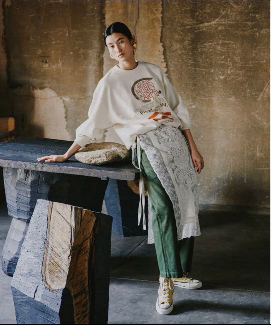 フリーダ　アンティークレース　巻きスカート