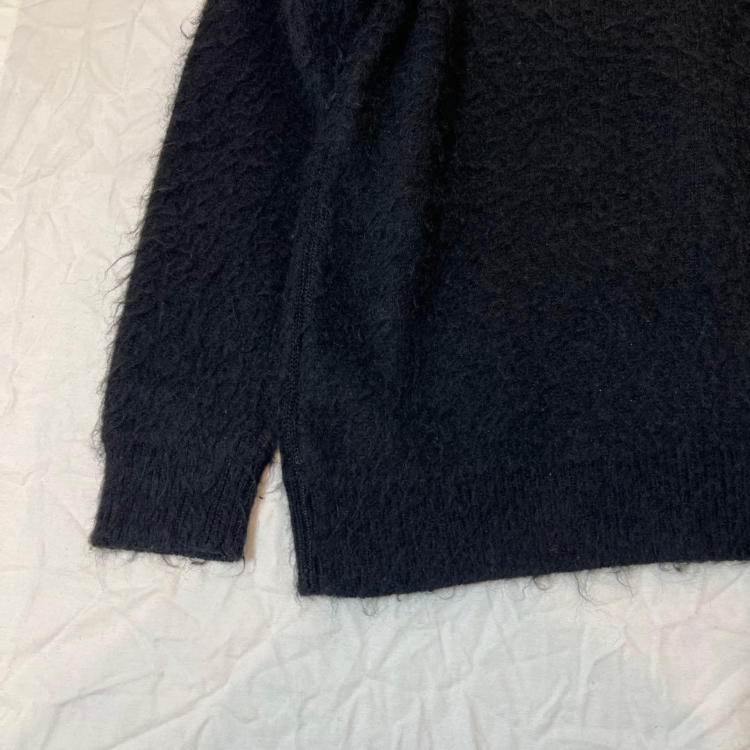 ビームス　モヘア　カーディガン　ブラック　BEAMS シャギーカーディガン M