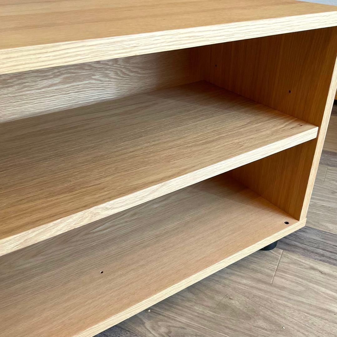 【無印良品】　スタッキングキャビネット 幅82.5cm 基本セット オーク材